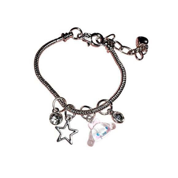 Silver Cinnamaroll Charm Bracelet - Picture 1 of 3